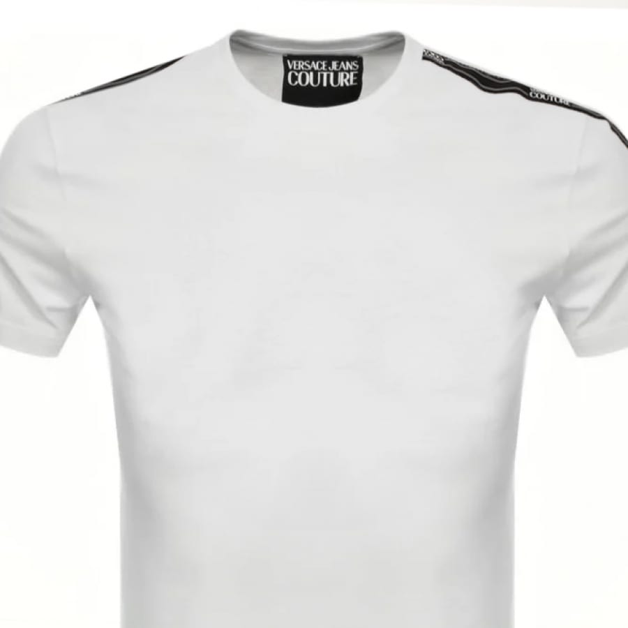 Alternative Image for ProductVersace Jeans Couture Tape Logo T Shirt White2